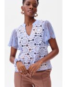 blue shadow Bluza cu maneci din dantela Tefal