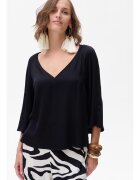 blue shadow Bluza lejera cu decolteu in V
