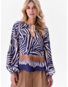 blue shadow Bluza-tunica cu imprimeu abstract Nova