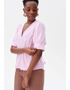blue shadow Bluza uni cu decolteu in V Alie