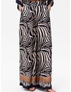 blue shadow Pantaloni de dama Donaya cu imprimeu animal print