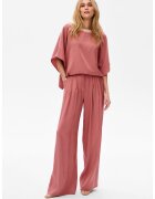 blue shadow Pantaloni relaxed fit cu pliuri