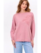 blue shadow Pulover lejer cu broderie