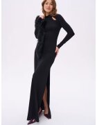 blue shadow Rochie maxi cu spate decupat