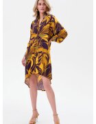 blue shadow Rochie-tunica lejera - cu motive florale Tutti
