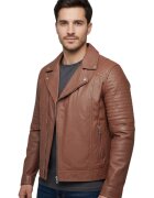 BLUE WELLFORD Jacheta biker din piele naturala Varus -