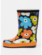 boboli Cizme de ploaie cu design floral - Rosu/Negru/Violet