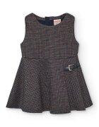 boboli Rochie cu model in carouri - fara maneci - Gri inchis
