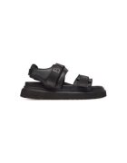 Bogner Sandale barbati 12525201 - Piele naturala - Negru - Negru