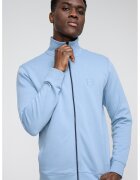 Boss Bluza de trening cu fermoar si aplicatie logo discreta Zestart - Albastru lavanda
