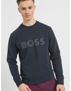 Boss Bluza de trening cu imprimeu logo Salbo - Negru