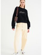 Boss Bluza de trening cu maneci cazute Easton - Negru
