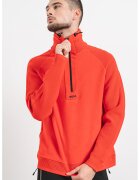 Boss Bluza de trening din fleece Zartic - Rosu vermillion