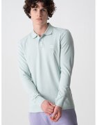 Boss Bluza polo slim fit Passerby - Albastru deschis