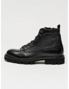 Boss Bocanci de piele cu logo discret Julyo Halb - Negru