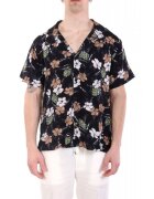 Boss Camasa de plaja imprimeu floral - negru - 100% viscoza