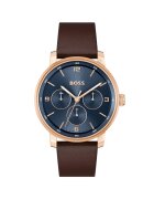 Boss Ceas barbatesc 1514126 Quartz Rose gold