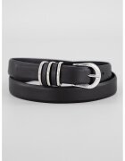 Boss Curea de piele cu catarama - Negru