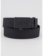 Boss Curea de piele cu catarama tip placuta - Negru