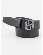 Boss Curea din piele B_Icon - Negru