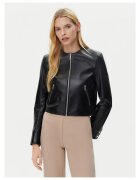 Boss Geaca de piele - neagra - femei - piele naturala