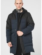 Boss Geaca lunga cu buzunare frontale - Negru/Verde electric/Bleumarin