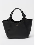 Boss Geanta tote de piele Lenah - Negru