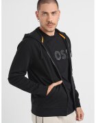 Boss Hanorac de bumbac cu fermoar Zetalky - Negru