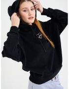 Boss Hanorac de bumbac cu logo discret - Negru