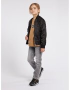 BOSS Kidswear Blugi cu aspect decolorat - Gri deschis