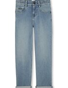 BOSS Kidswear Blugi drepti cu talie medie - Albastru deschis
