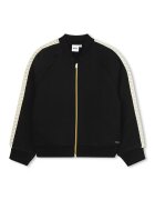 BOSS Kidswear Bluza de trening cu fermoar - Negru