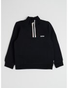 BOSS Kidswear Bluza de trening cu fermoar scurt - Negru