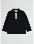 BOSS Kidswear Bluza polo de bumbac - Negru