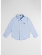 BOSS Kidswear Camasa cu maneci lungi - Negru/Albastru azur