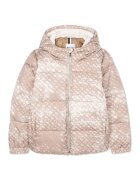 BOSS Kidswear Geaca cu gluga si fermoar - Maro taupe deschis