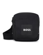 BOSS Kidswear Geanta crossbody cu imprimeu logo - Negru
