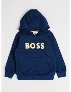 BOSS Kidswear Hanorac cu buzunar kangaroo - Bleumarin