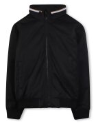 BOSS Kidswear Jacheta cu gluga ascunsa si fermoar - Negru