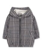 BOSS Kidswear Jacheta cu gluga si fermoar - Gri melange