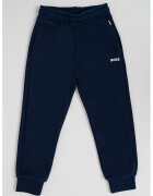 BOSS Kidswear Pantaloni de trening conici cu buzunare - Bleumarin