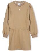BOSS Kidswear Rochie cu maneci lungi si decolteu la baza gatului - Bej