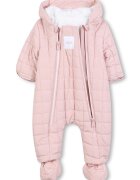 BOSS Kidswear Salopeta cu botosei si manusi - Roz deschis