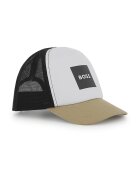 BOSS Kidswear Sapca cu logo Trunk - Negru/Maro nisip