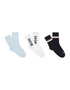 BOSS Kidswear Set de sosete lungi - 3 perechi - Negru