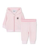 BOSS Kidswear Trening striat cu fermoar - Roz deschis