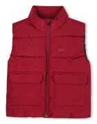 BOSS Kidswear Vesta regular-fit cu fermoar - Rosu