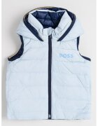 BOSS Kidswear Vesta reversibila cu umplutura cu puf - Albastru pastel