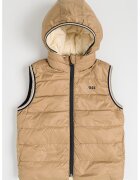 BOSS Kidswear Vesta reversibila cu umplutura de puf - Bej deschis