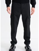 Boss Pantaloni cargo din amestec de lana Sisla - Negru